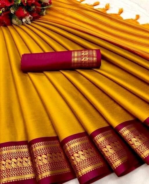 Beautiful Woven Cotton Silk Saree